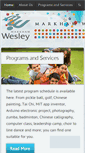 Mobile Screenshot of markhamwesley.com